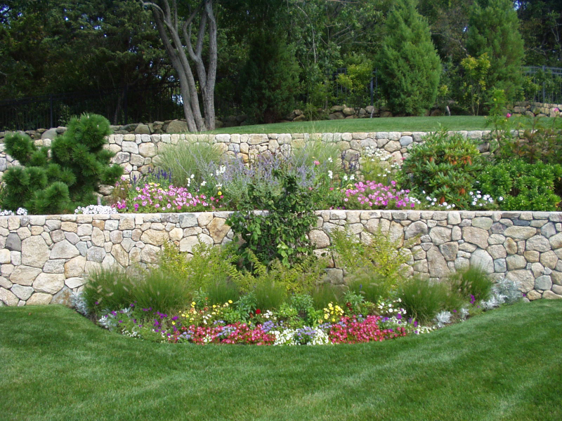 Flower Bed Retaining Wall
